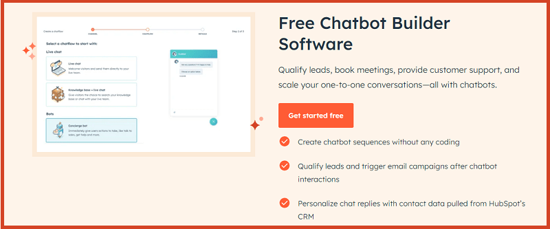 HubSpot Free Chatbot Builder Software